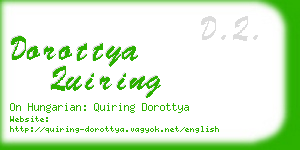 dorottya quiring business card